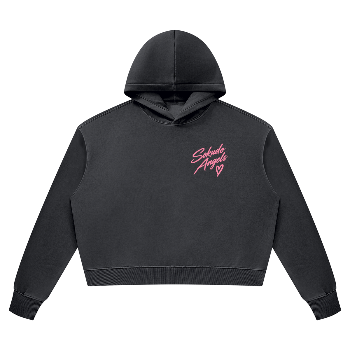Sokudo Angels Boxy Wash Hoodie