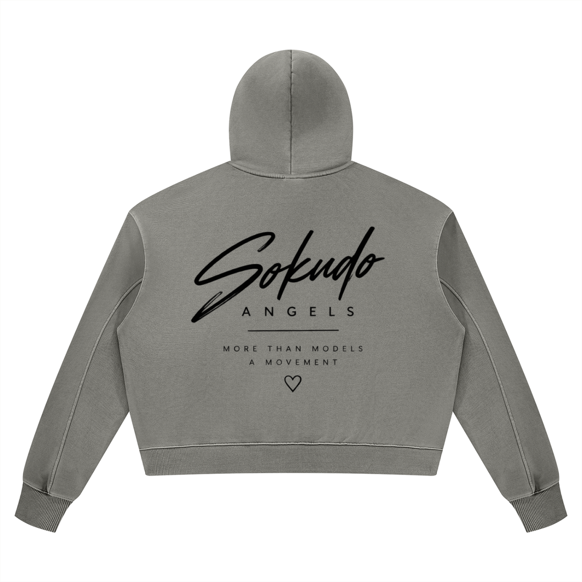 Sokudo Angels Movement Boxy Wash Hoodie