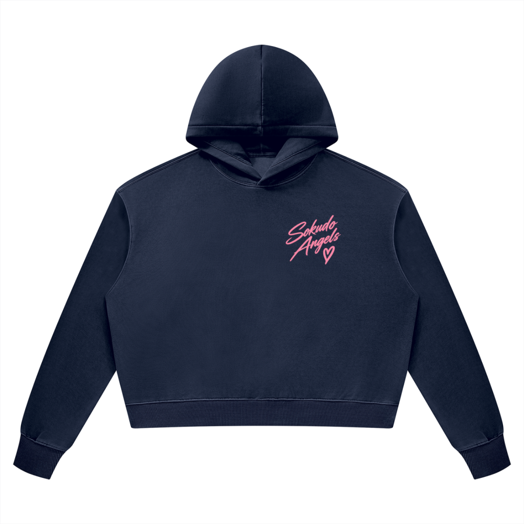 Sokudo Angels Boxy Wash Hoodie
