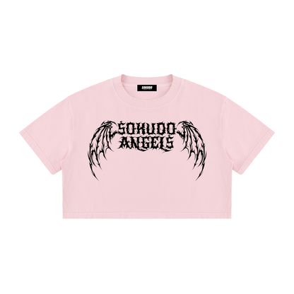 Sokudo Angels Fallen Halo Crop Tee