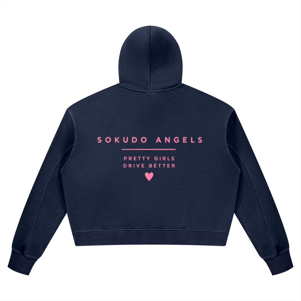 Sokudo Angels Boxy Wash Hoodie