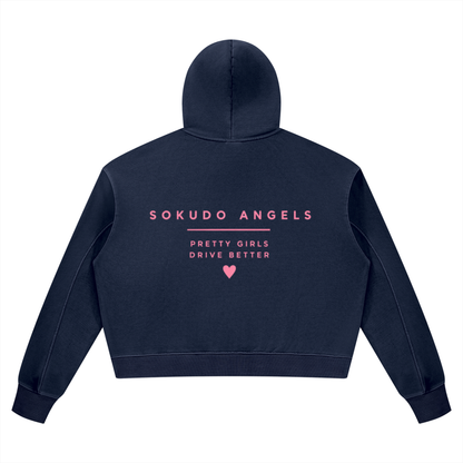 Sokudo Angels Boxy Wash Hoodie
