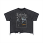 Vintage Wash Boxy Distressed Hem T-Shirt