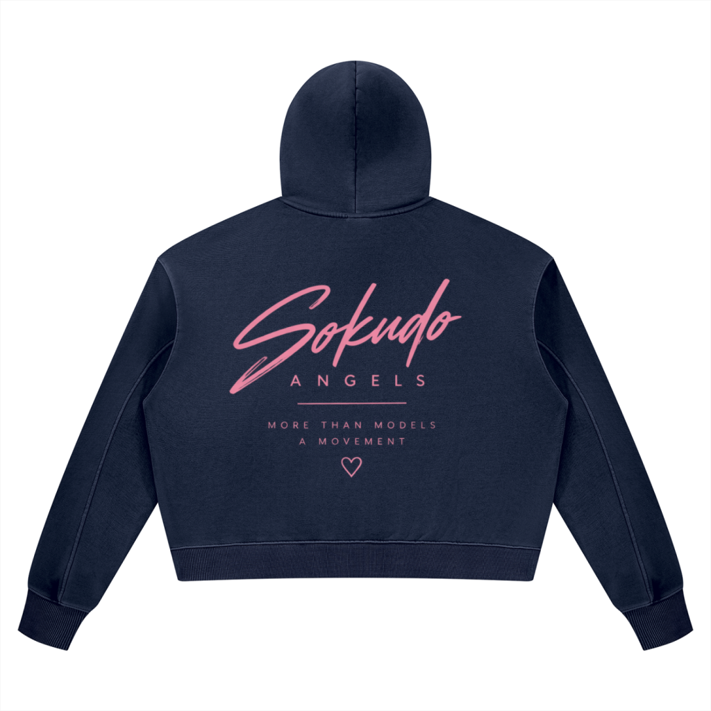 Sokudo Angels Movement Boxy Wash Hoodie