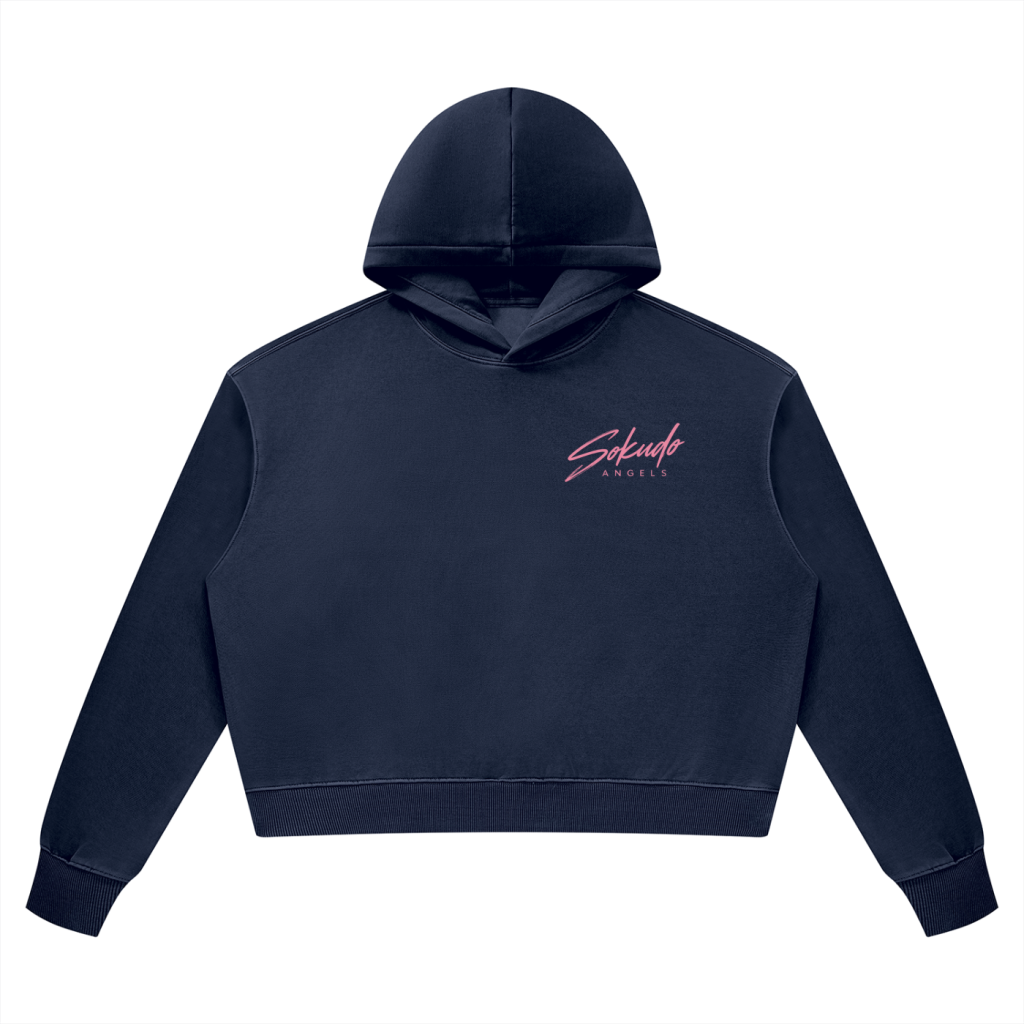Sokudo Angels Movement Boxy Wash Hoodie