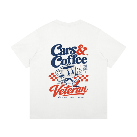 Cars & Coffee Veteran Heavyweight Tee