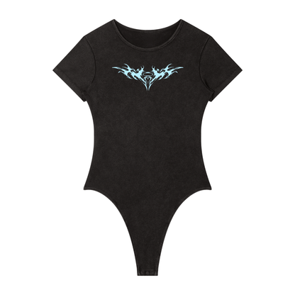 Women's Mineral Wash Crewneck Bodysuit