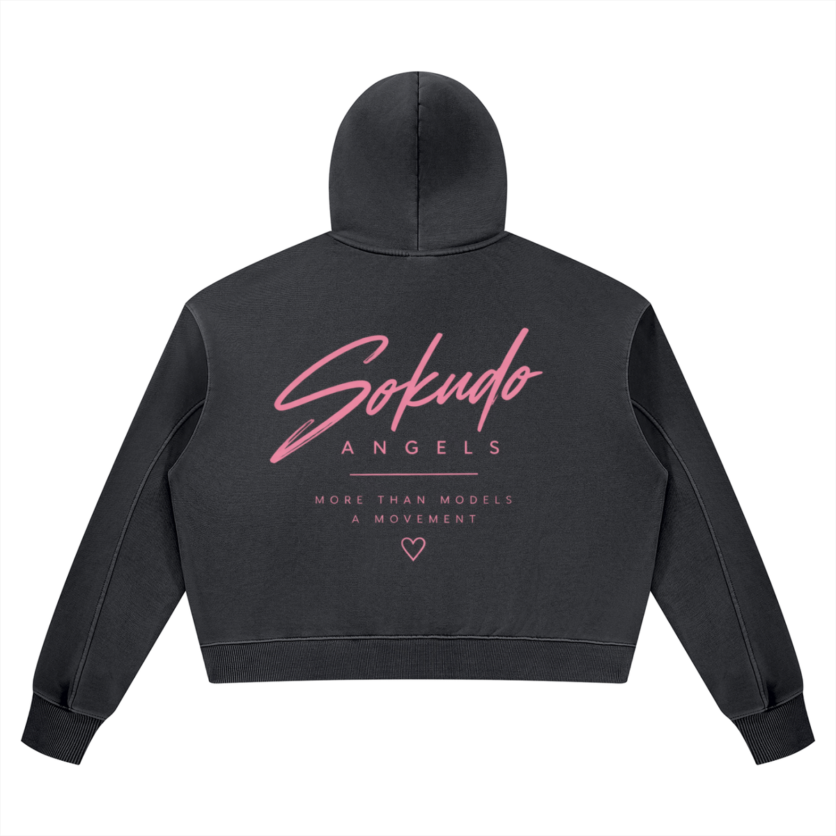 Sokudo Angels Movement Boxy Wash Hoodie