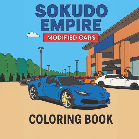 Sokudo Empire Modified Cars Coloring Book