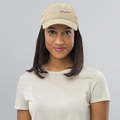 Banner Distressed Dad Hat